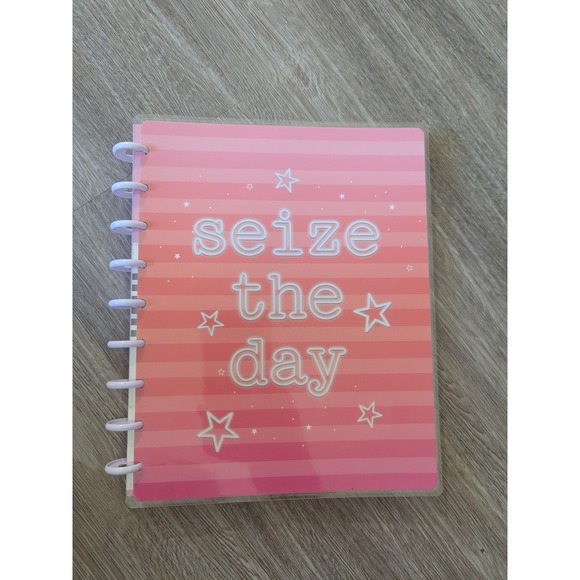 Happy Planner Other - New Happy Planner Notes Disc Bound Notebook Seize The Day Undated Stickers